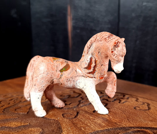 Mexican Cantera Opal Horse Carving