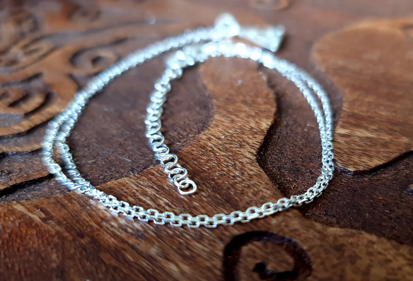 Sterling Silver 1mm Chain Adjustable Length