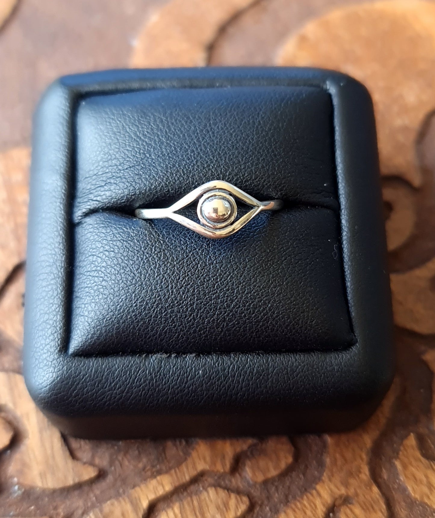 Nazar Eye Sterling Silver Ring