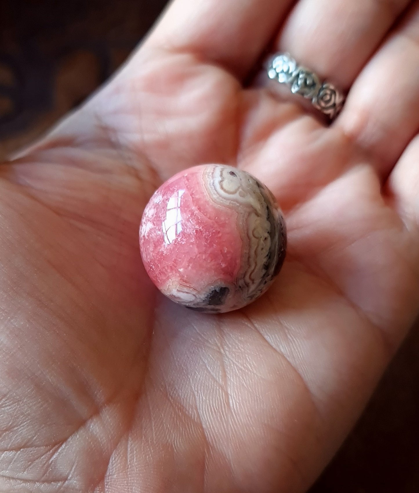 Rhodochrosite Sphere