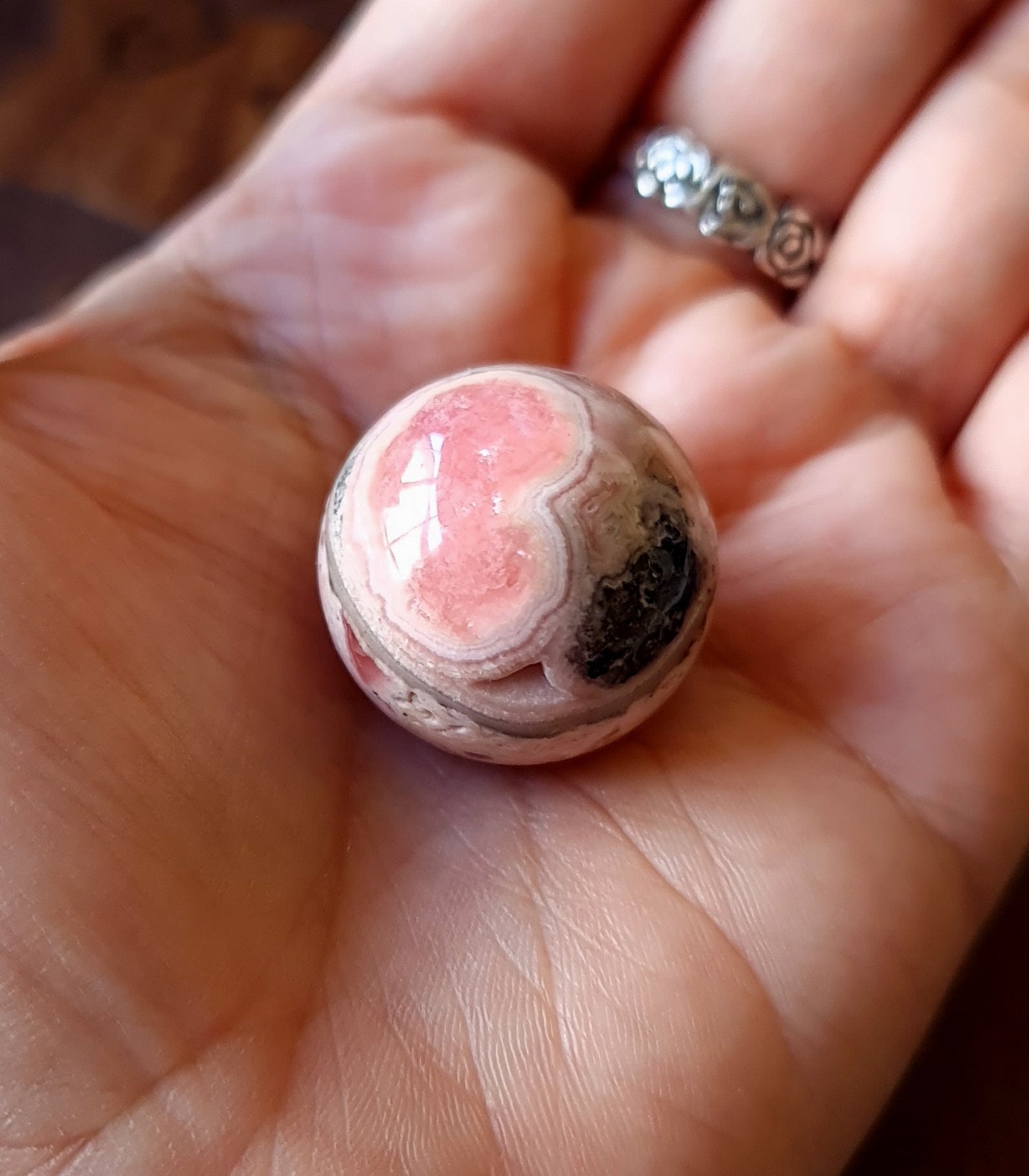 Rhodochrosite Sphere