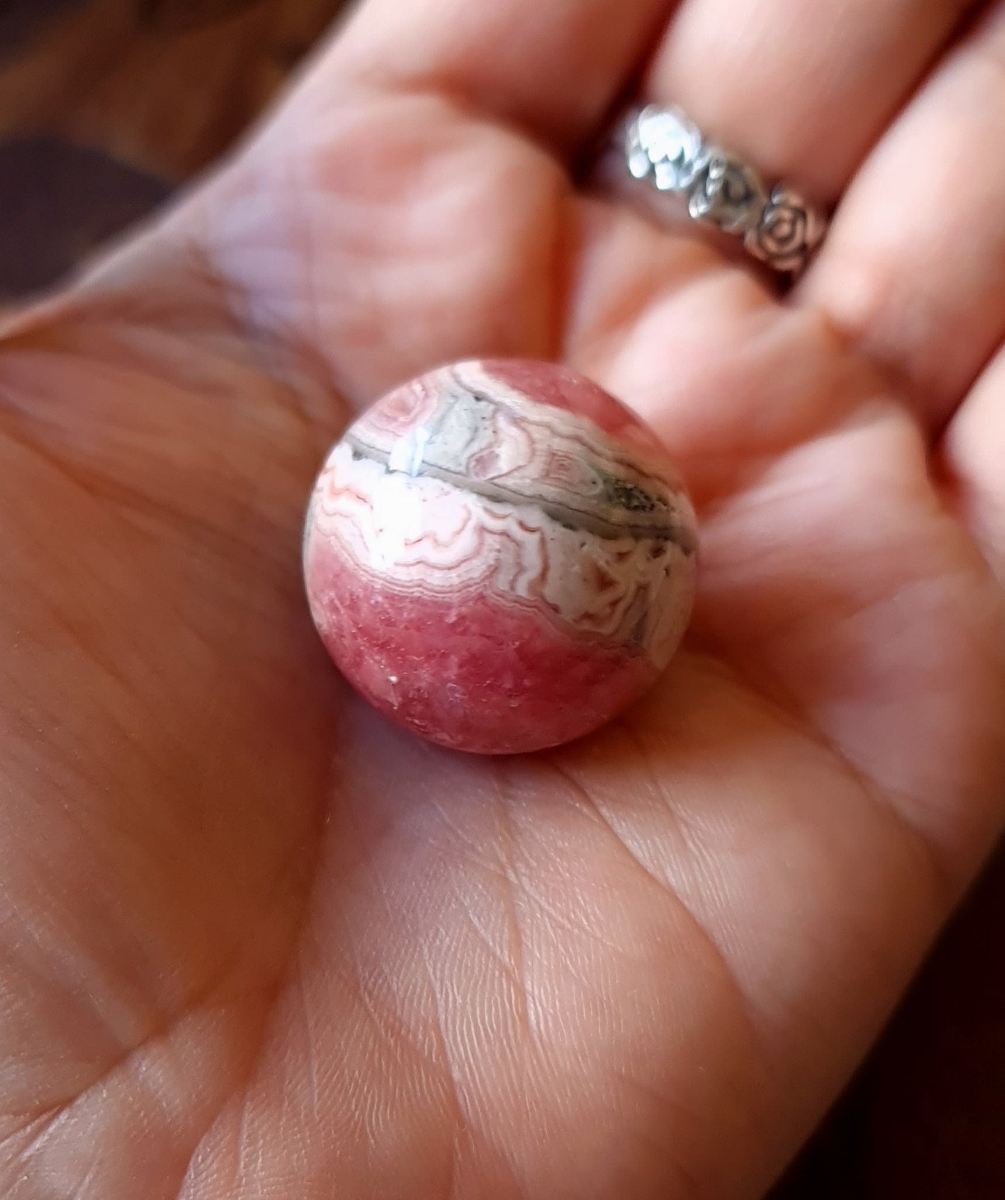 Rhodochrosite Sphere