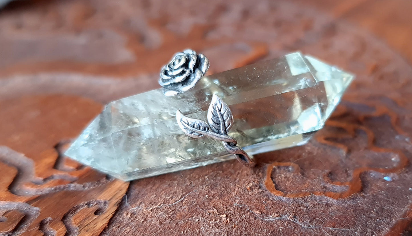 Sterling Silver Rose Ring