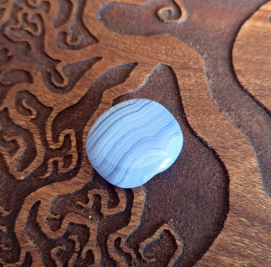 Blue Lace Agate Flatstone