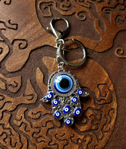 Nazar "Evil Eye" Hamsa Bag Clip/Keychain