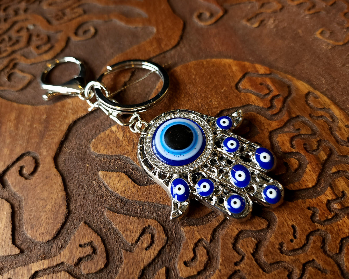 Nazar "Evil Eye" Hamsa Bag Clip/Keychain