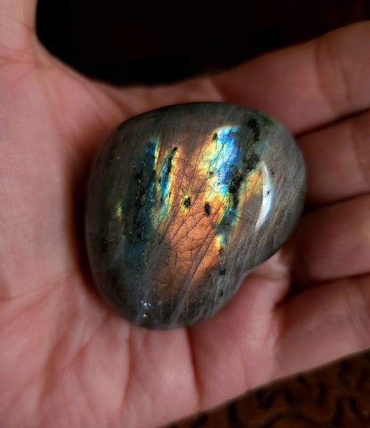 Labradorite Heart