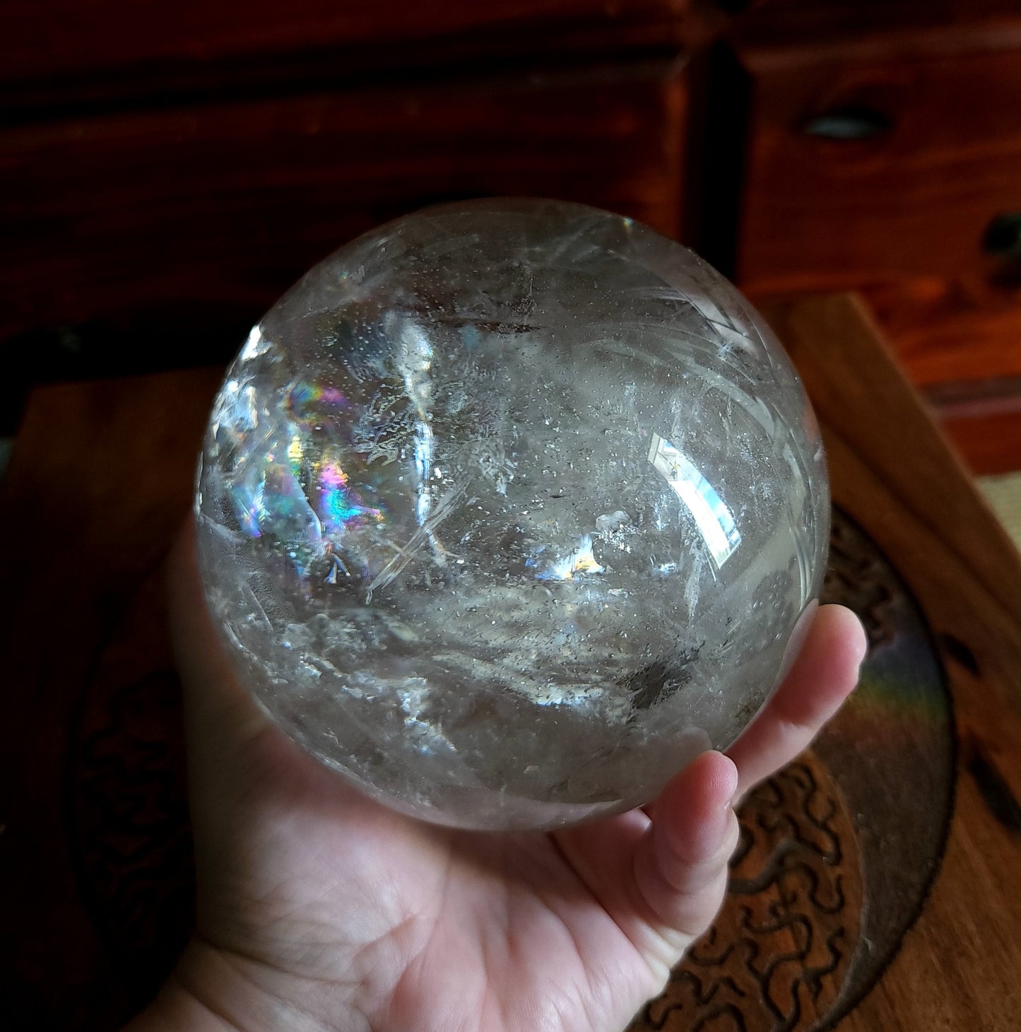 Light Smoky Quartz Sphere 11cm