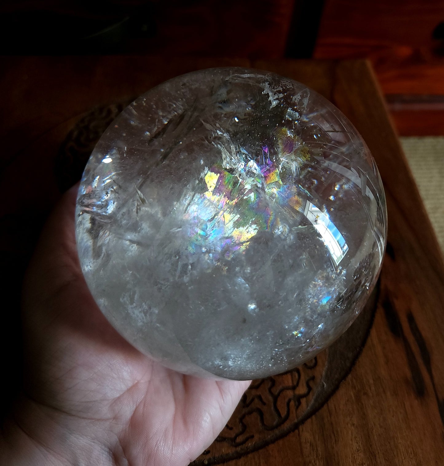 Light Smoky Quartz Sphere 11cm