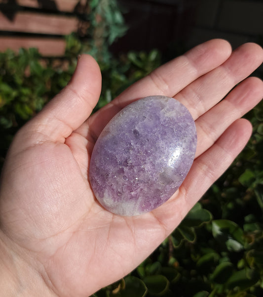 Lepidolite Palmstone