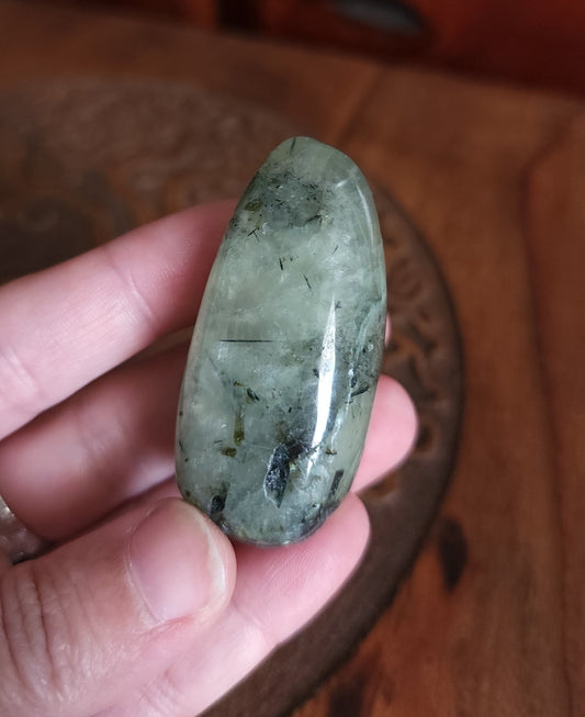 Prehnite with Epidote Tumble