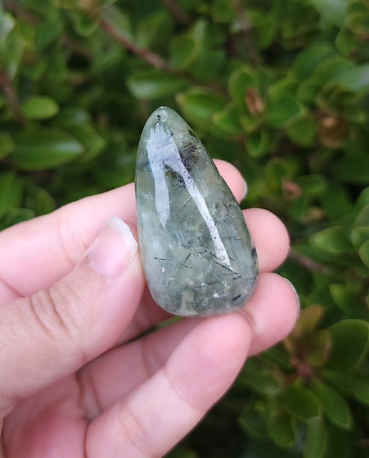 Prehnite with Epidote Tumble