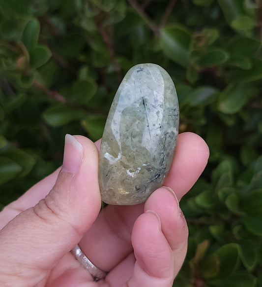 Prehnite with Epidote Tumble