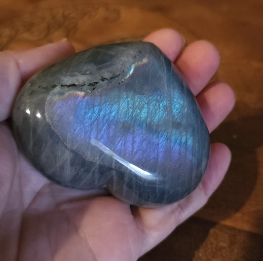 Labradorite Heart