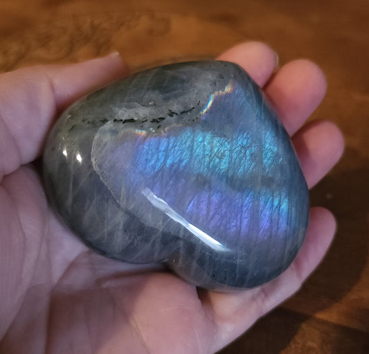 Labradorite Heart