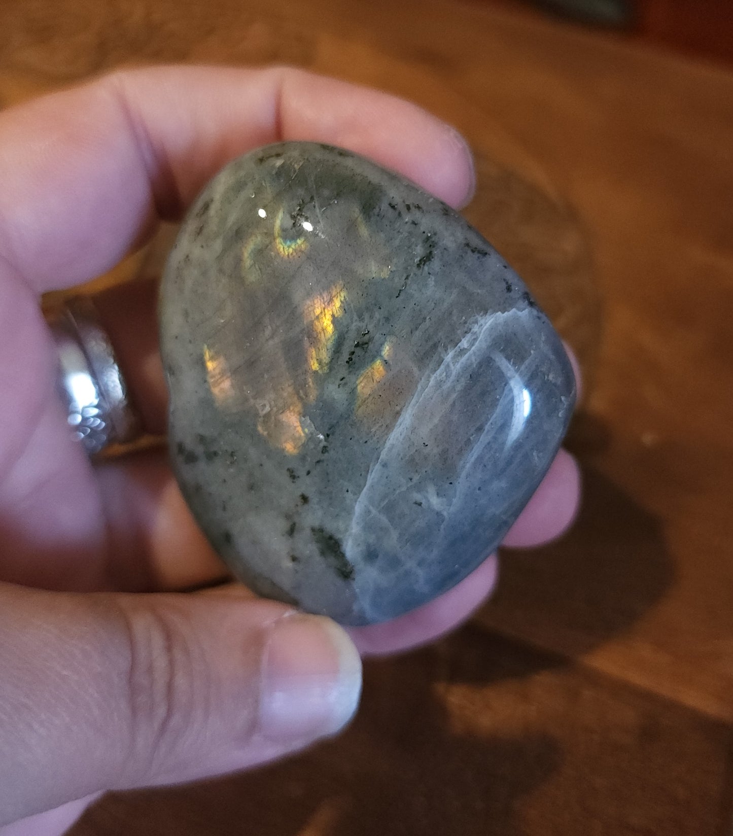 Labradorite Heart