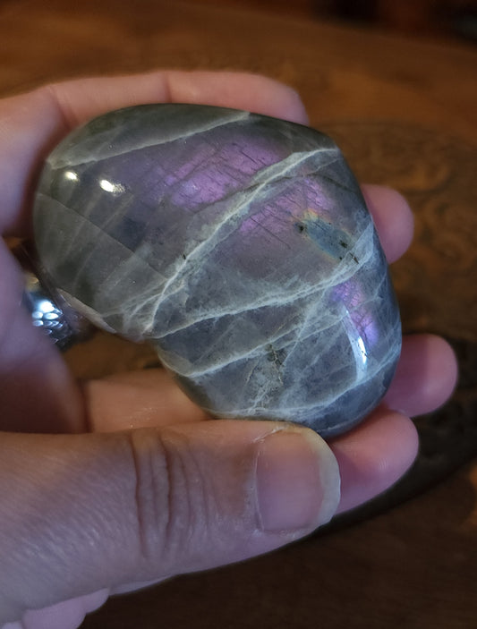 Labradorite Heart