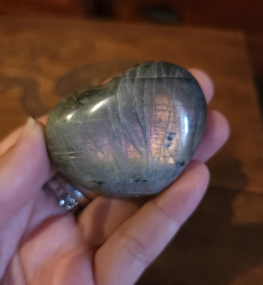 Labradorite Heart