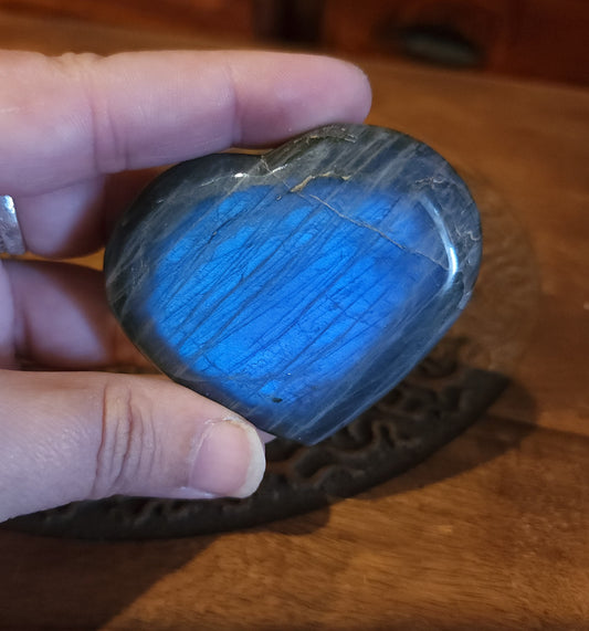 Labradorite Heart