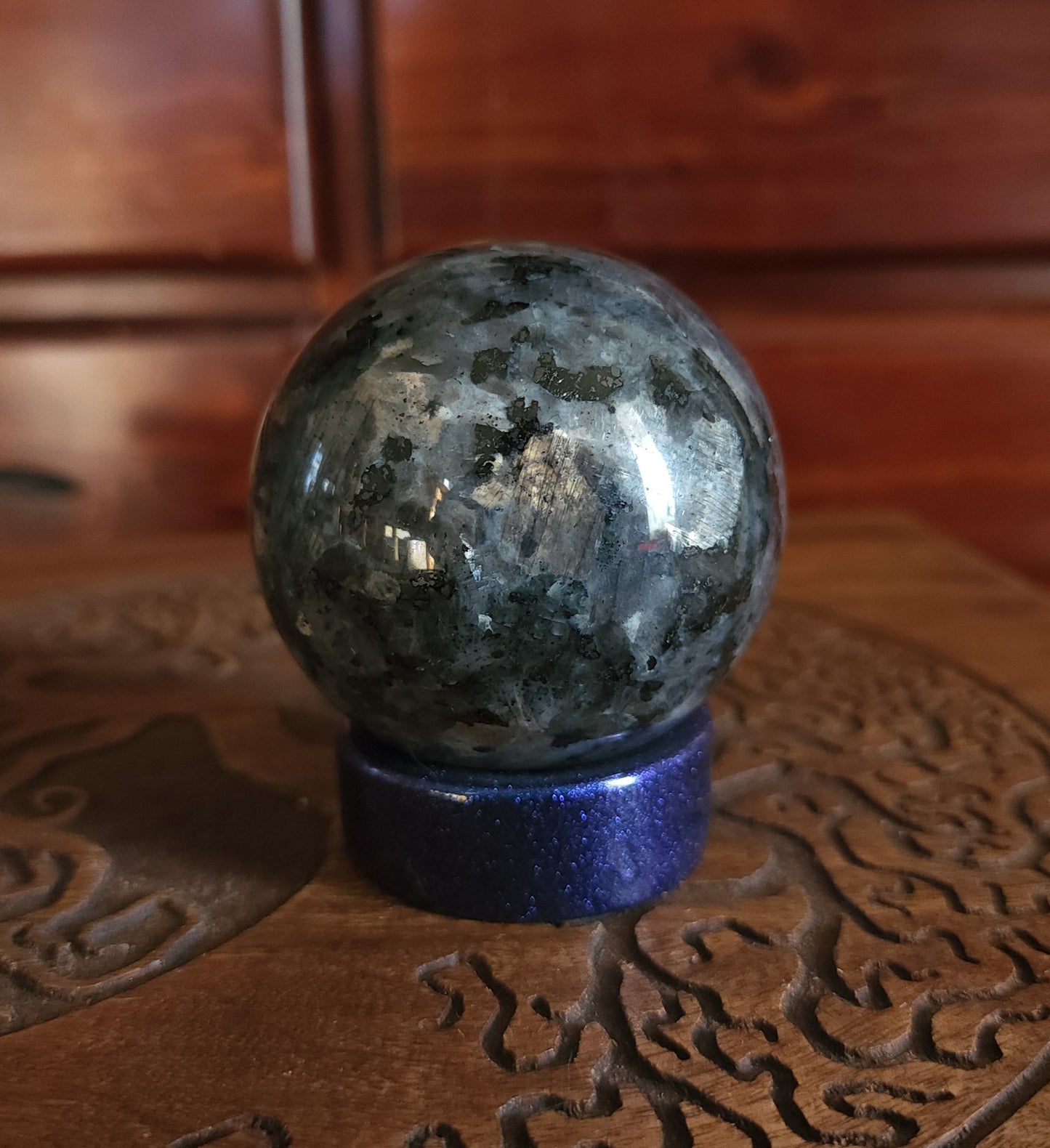 Larvikite Sphere 6.5cm