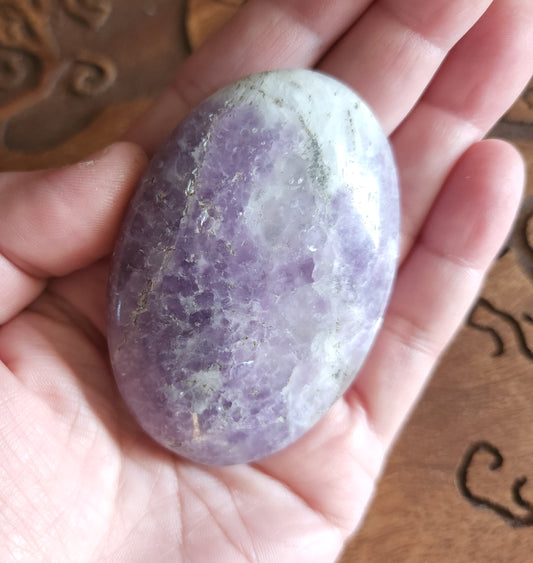 Lepidolite Palmstone