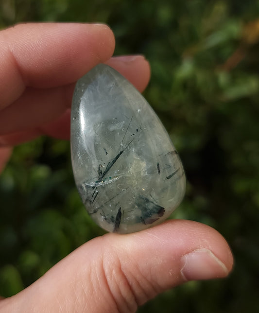 Prehnite with Epidote Tumble