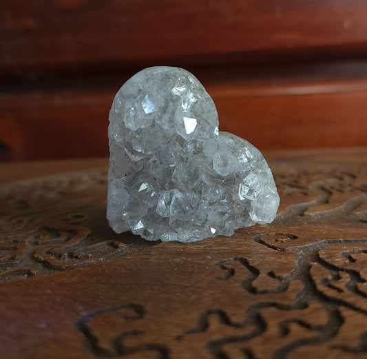 Amethyst Druzy Heart