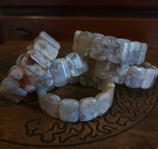 Flower Agate Bracelet