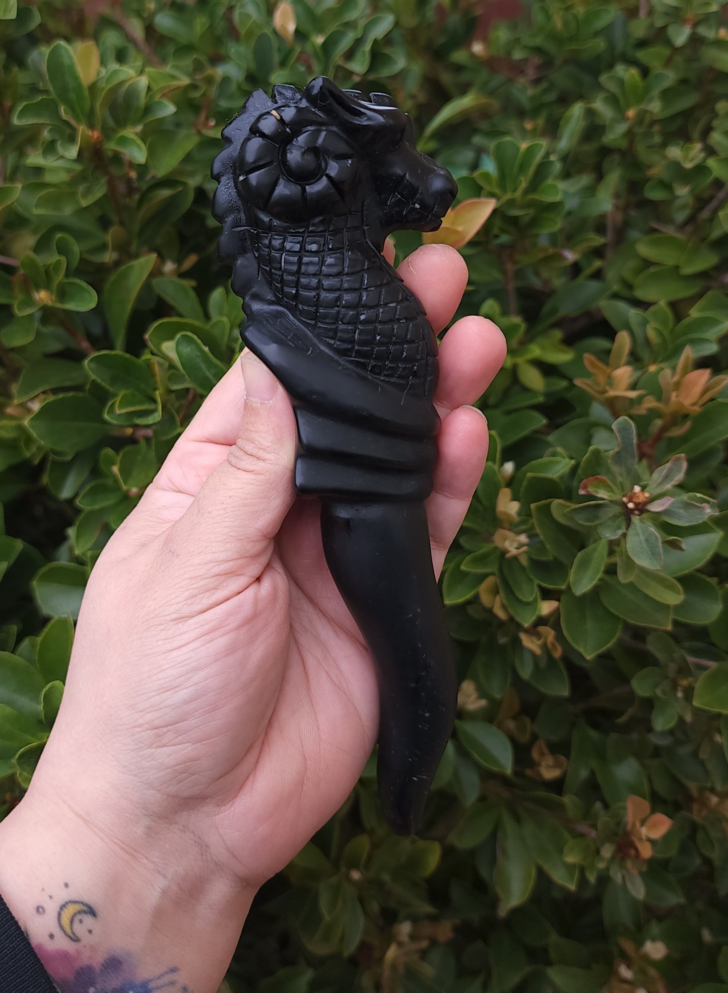 Dragon Wand - Black Obsidian