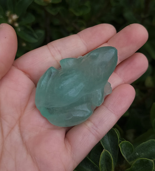 Green Fluorite Frog