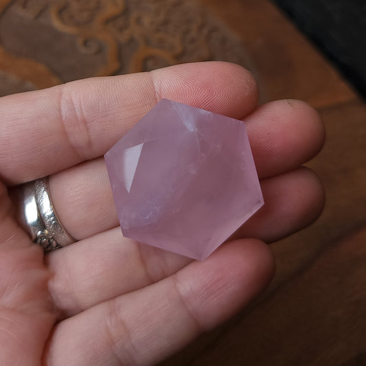 Rose Quartz Hexagon