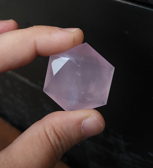 Rose Quartz Hexagon