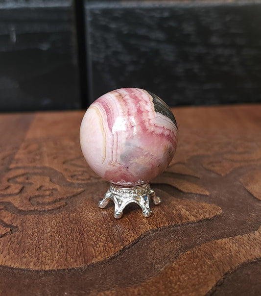 Mini Silver Crown Sphere Stand