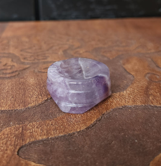 Chevron Amethyst Sphere Stand
