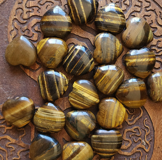 Tiger's Eye Heart