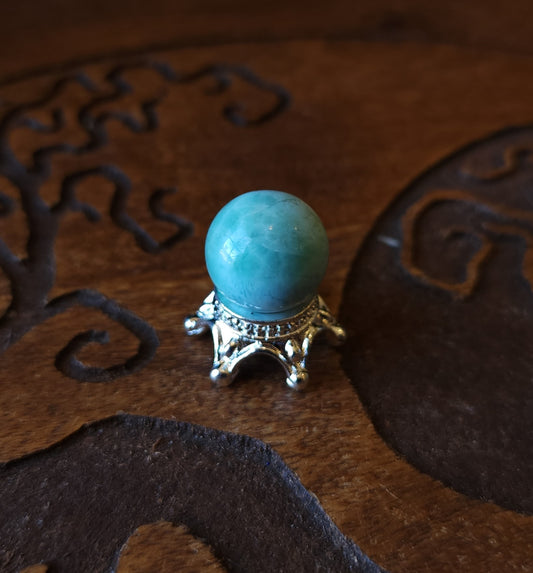 Larimar Sphere with Stand