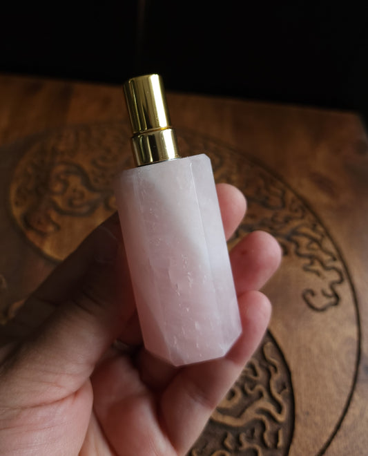 Rose Quartz Perfume Oil Bottle