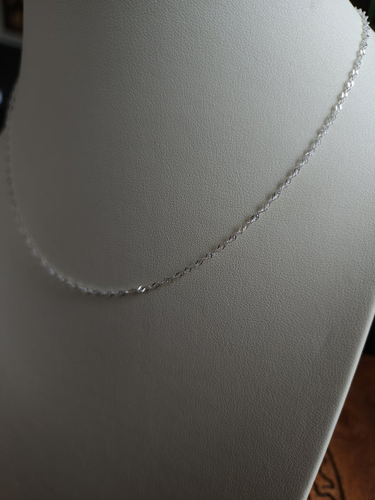 Sterling Silver 1.7mm Singapore Chain