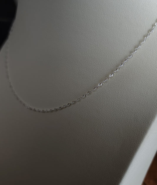Sterling Silver 1.7mm Singapore Chain