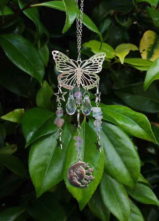 Celestial Butterfly Suncatcher - Fluorite