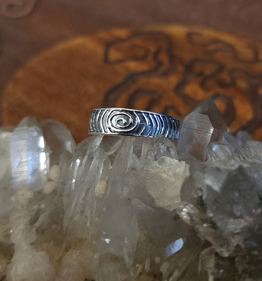 Sterling Silver Spiral Toe Ring