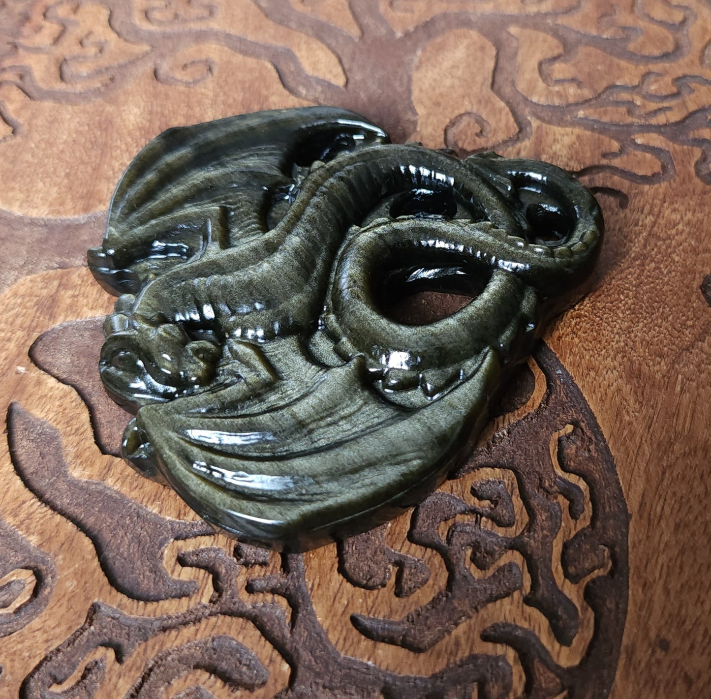 Gold Sheen Obsidian Dragon