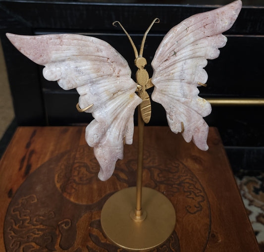 Pink Amethyst Butterfly Wings