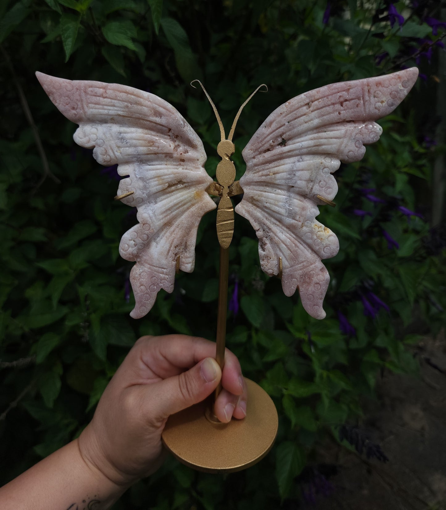 Pink Amethyst Butterfly Wings