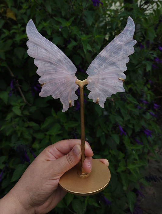 Rose Quartz Fairy Wings