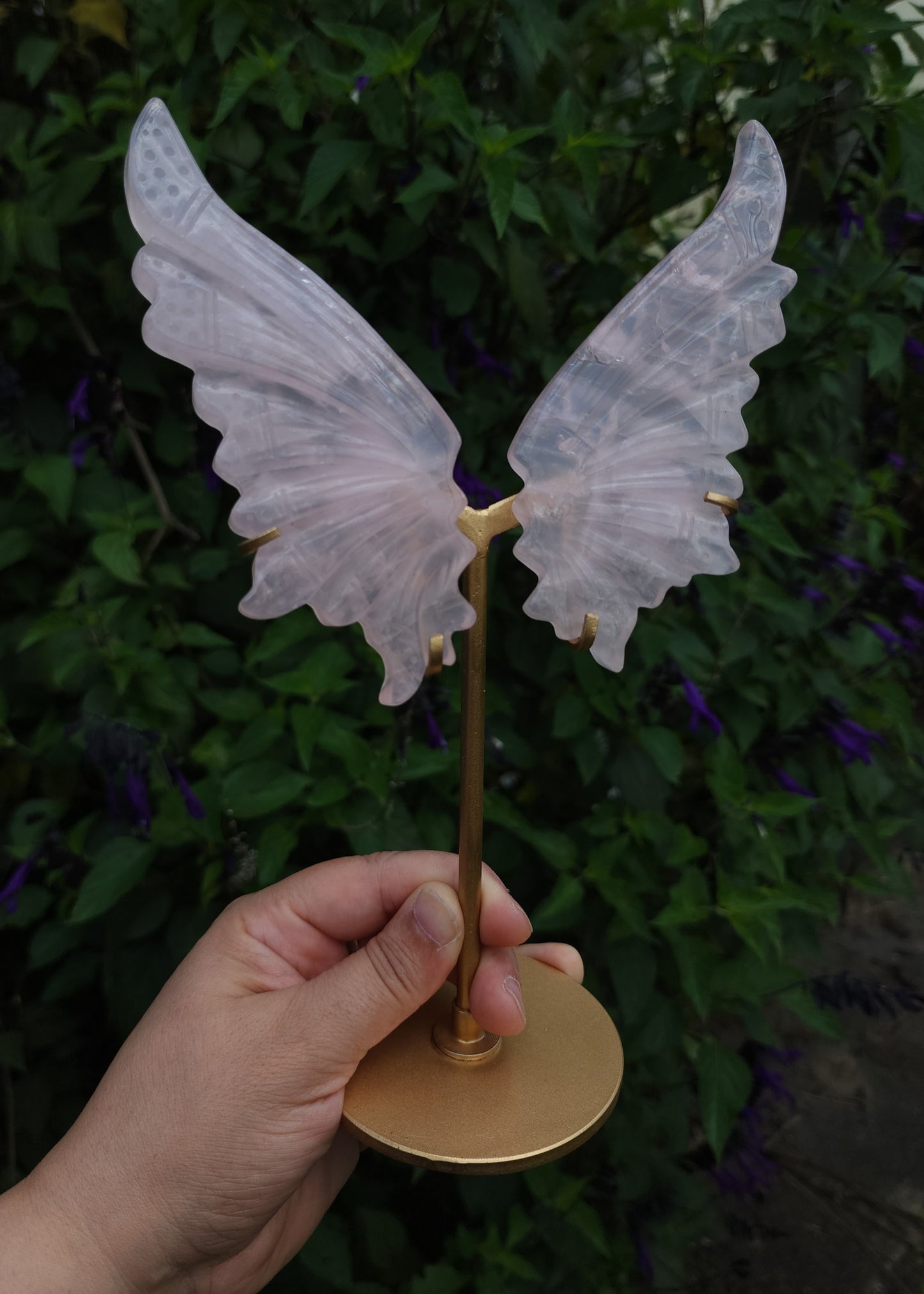 Rose Quartz Fairy Wings