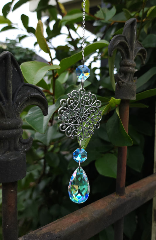 Whimsical Mandala Suncatcher